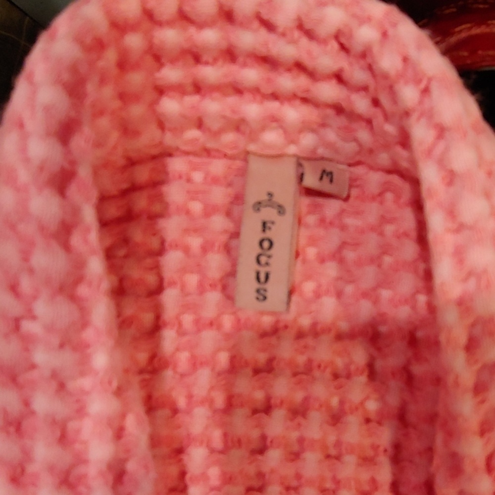 Focus 100% Cotton Fringed Pink Jacket - Picture 3 of 4